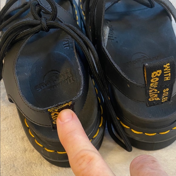 Doc Martens Nartilla black Platform Lace Up Sandal Sz 10 - Picture 6 of 13